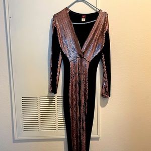 Rose Gold & Black Jumpsuit
